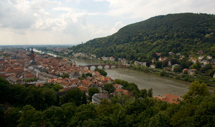 Heidelberg, vom Schloss auf die Altstadt