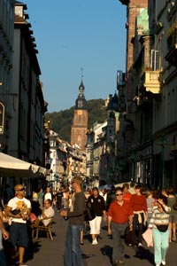 Die Heidelberger Fußgängerzone