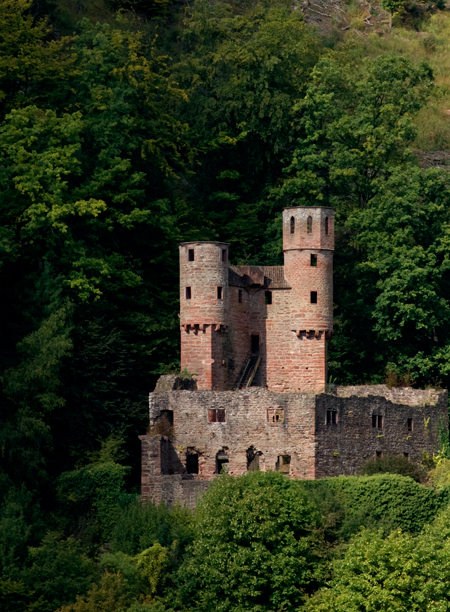 Die Burg Schadeck, Schwalbennest genannt.