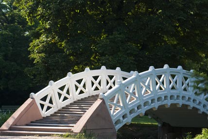 japanische Brücke  im Schwetzinger Schlosspark